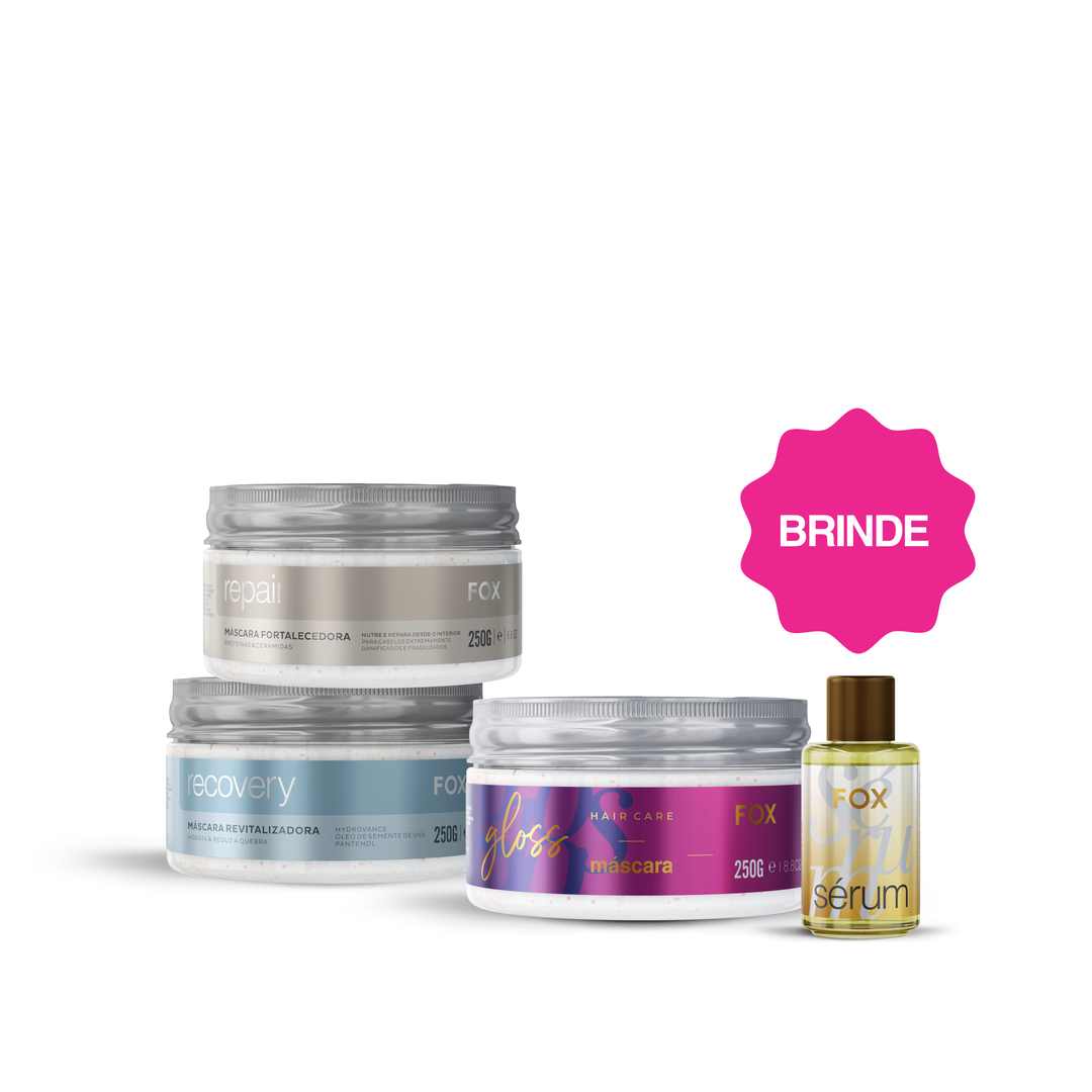 KIT RENOVA: GLOSS 250G + RECOVERY 250G + REPAIR 250G