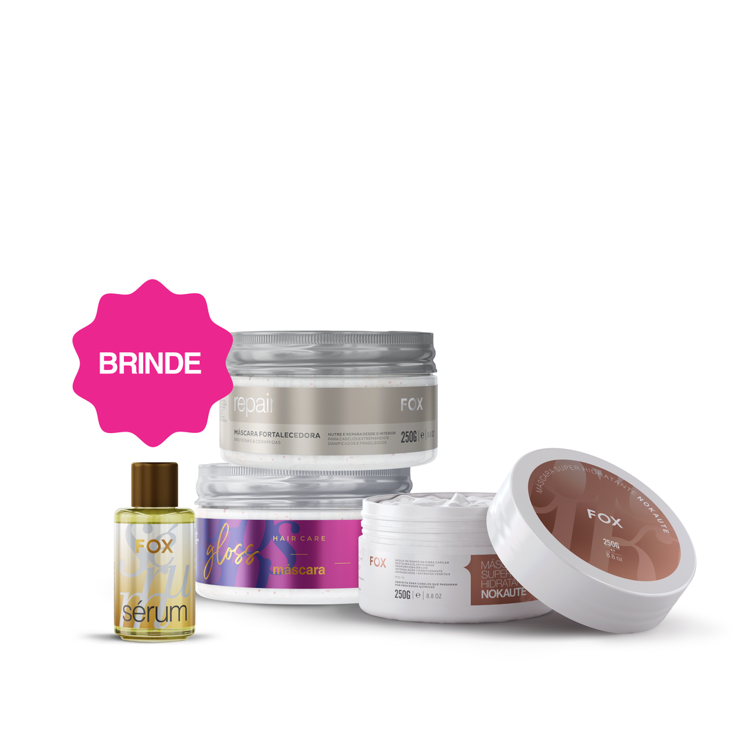 KIT RESGATA: NOKAUTE 250G + GLOSS 250G + REPAIR 250G