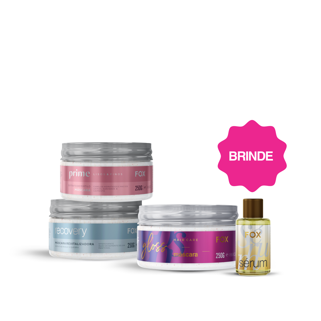 KIT ELEVA: RECOVERY 250G + GLOSS 250G + PRIME LISOS E FINOS 250G