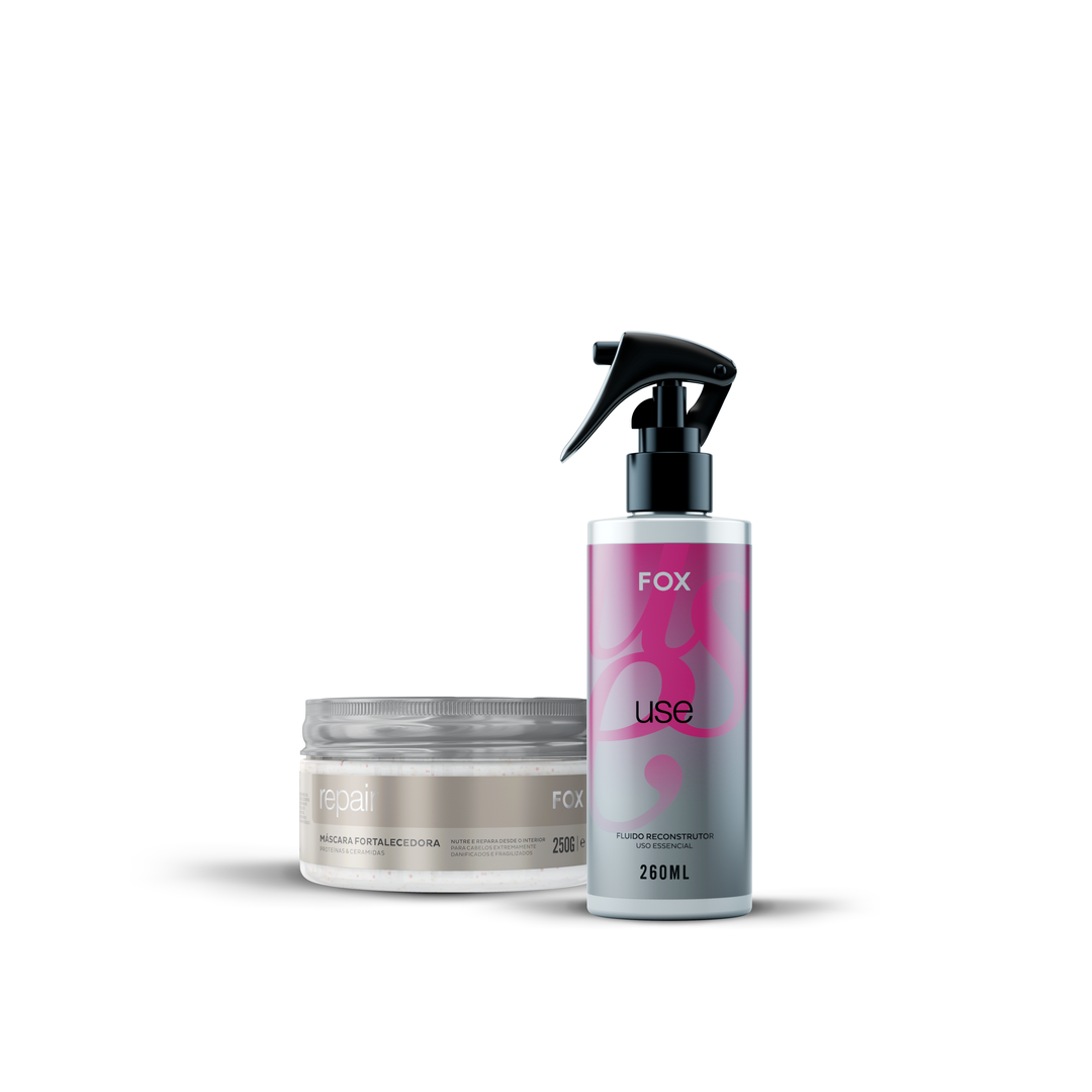 KIT MÁSCARA REPAIR 250G + FLUIDO RECONSTRUTOR USE 260ML