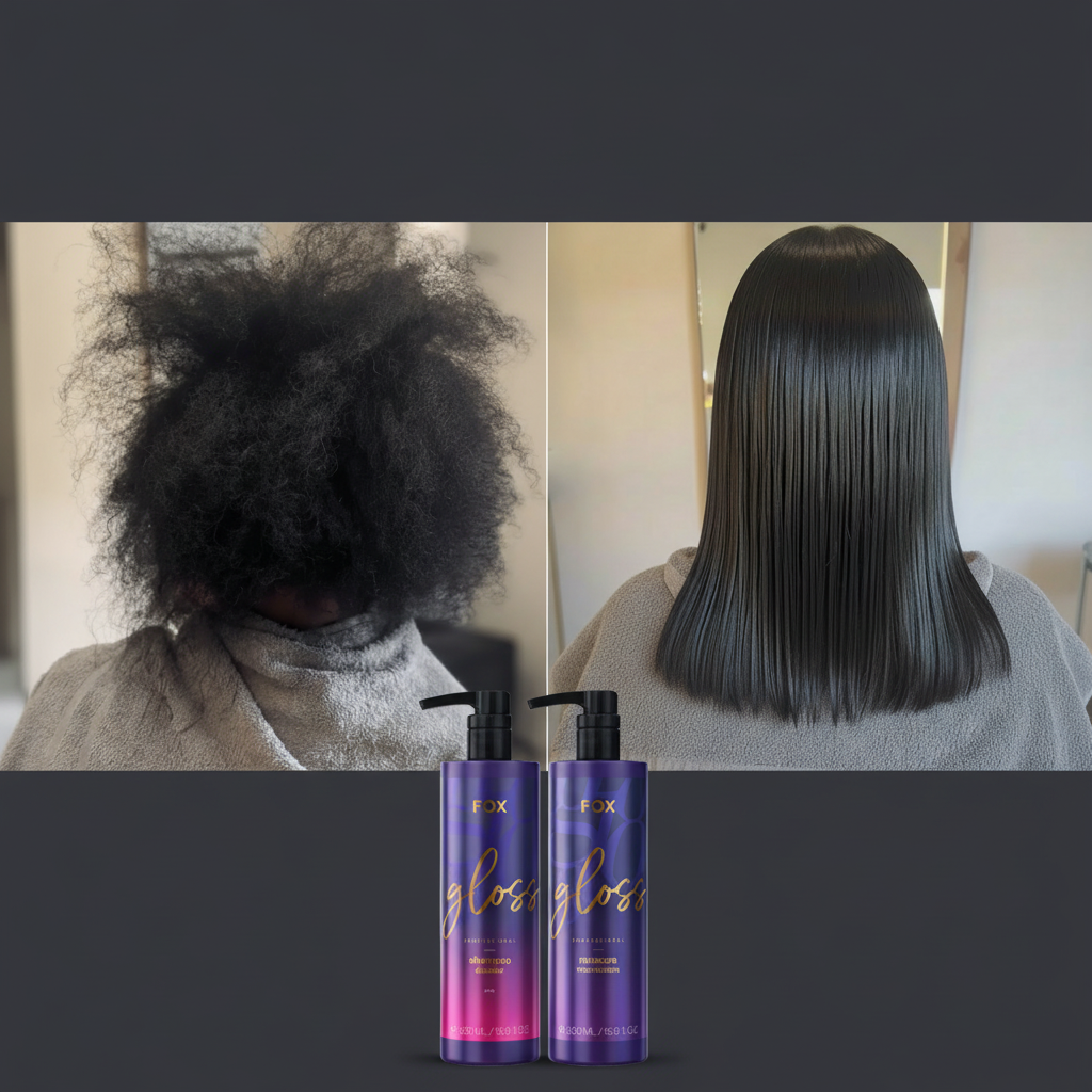 Escova Progressiva Fox Gloss 500ml | 100% Liso, Hidratação e Brilho Intenso: LANÇAMENTO