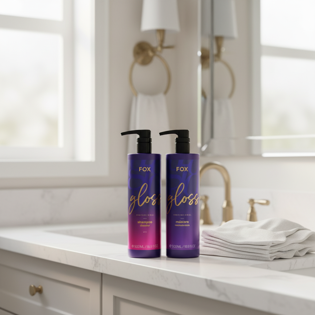 Escova Progressiva Fox Gloss 500ml | 100% Liso, Hidratação e Brilho Intenso: LANÇAMENTO