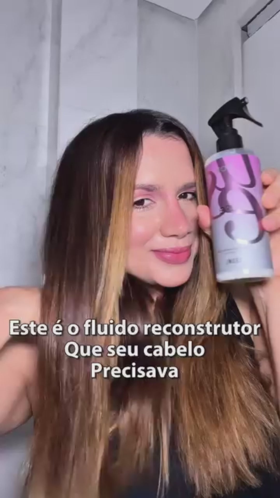 Fluido Reconstrutor Use Essencial com Protetor Térmico e Brilho Intenso