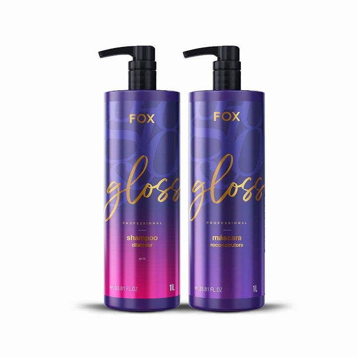 NOVO KIT ESCOVA PROGRESSIVA FOX GLOSS